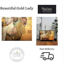 Load image into Gallery viewer, Beautiful Gold Lady Decoupage Paper, MINT By Michelle , Decoupage Papers for Furniture