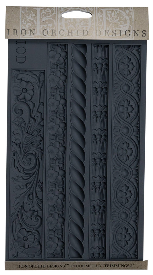 Trimmings 2 Mould by IOD - Iron Orchid Designs