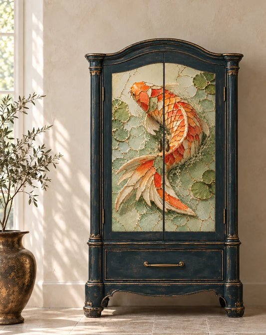 Koi Decoupage Paper - MINT by Michelle