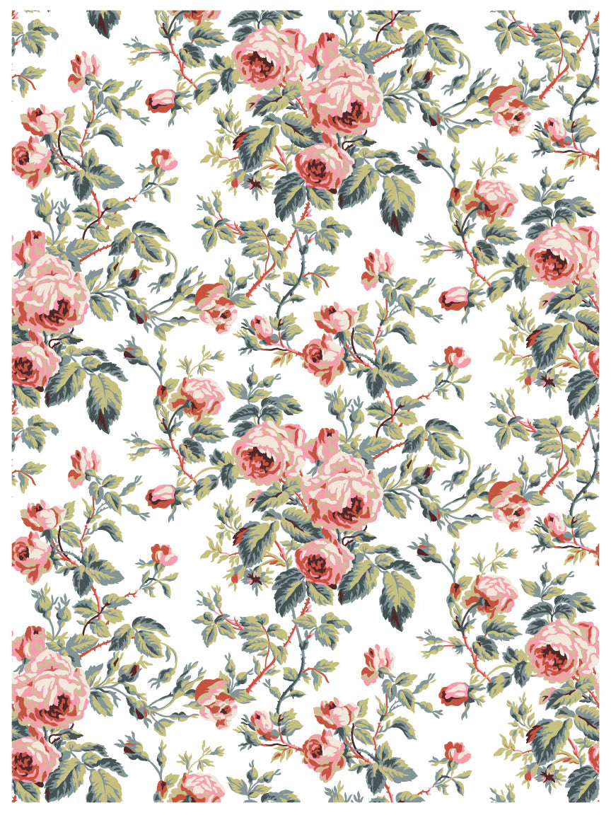 Lattice Rose IOD Paint Inlay - Iron Orchid Designs