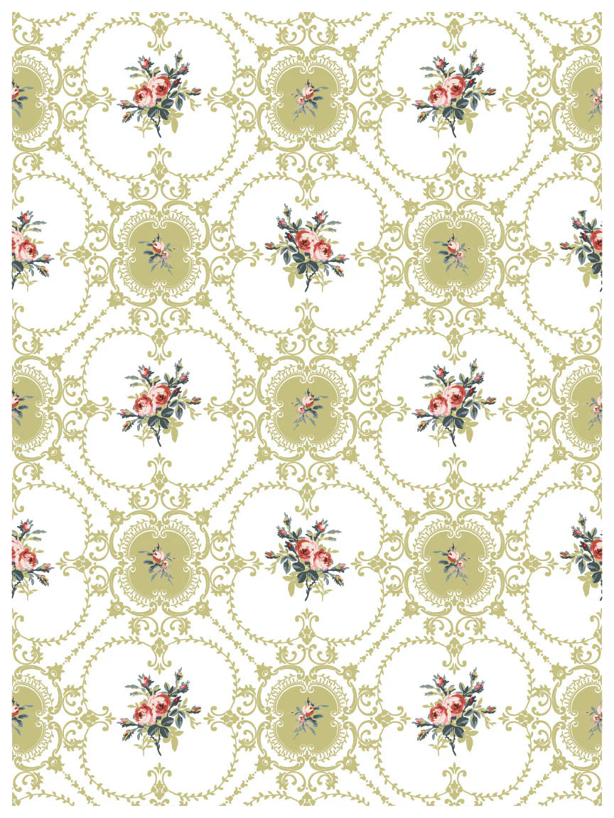 Lattice Rose IOD Paint Inlay - Iron Orchid Designs