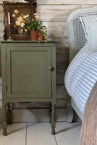 Olive Green Chalk Paint - Annie Sloan  - Nightstand Pot Cupboard