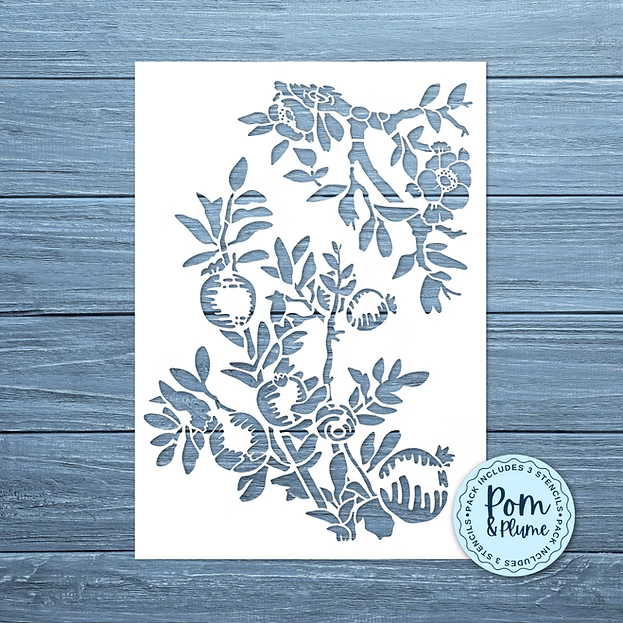 Pom & Plume Stencil | Made By Marley