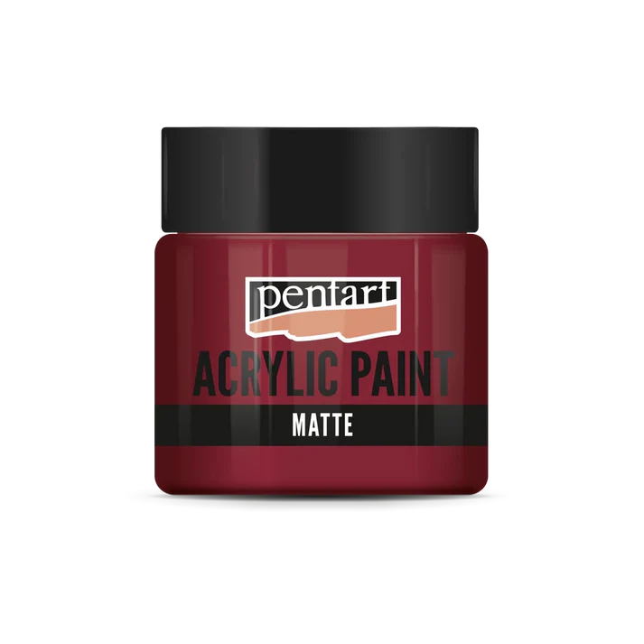 Pentart Matte Acrylic Paint – Red Wine – 50ml