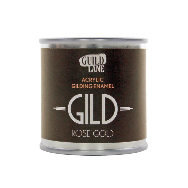 Rose Gold Acrylic Gilding Enamel Paint | GILD Guild Lane UK