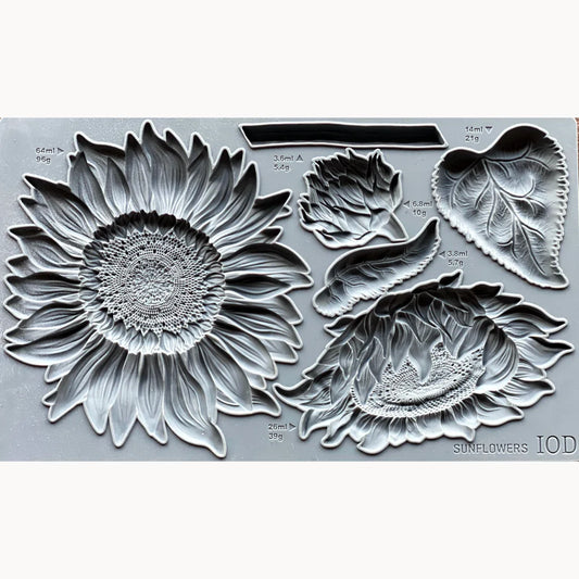 Sunflowers Mould by IOD - Iron Orchid Designs