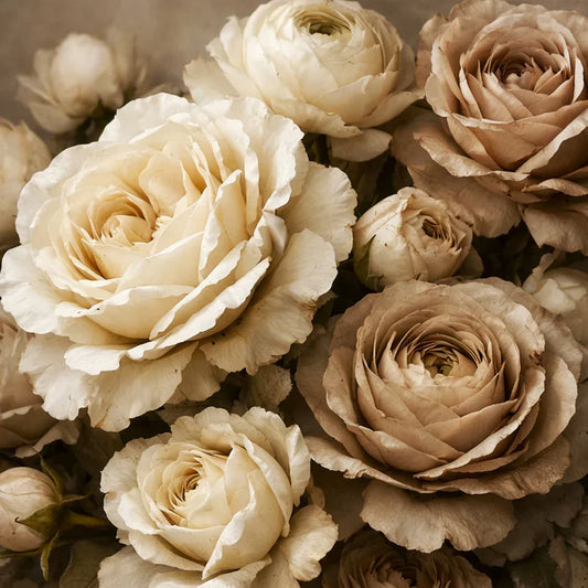 Antique Cream Decoupage Paper - MINT by Michelle