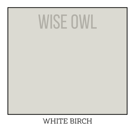 Lightest Grey Furniture Paint - White Birch - Wise Owl One Hour Enamel Paint