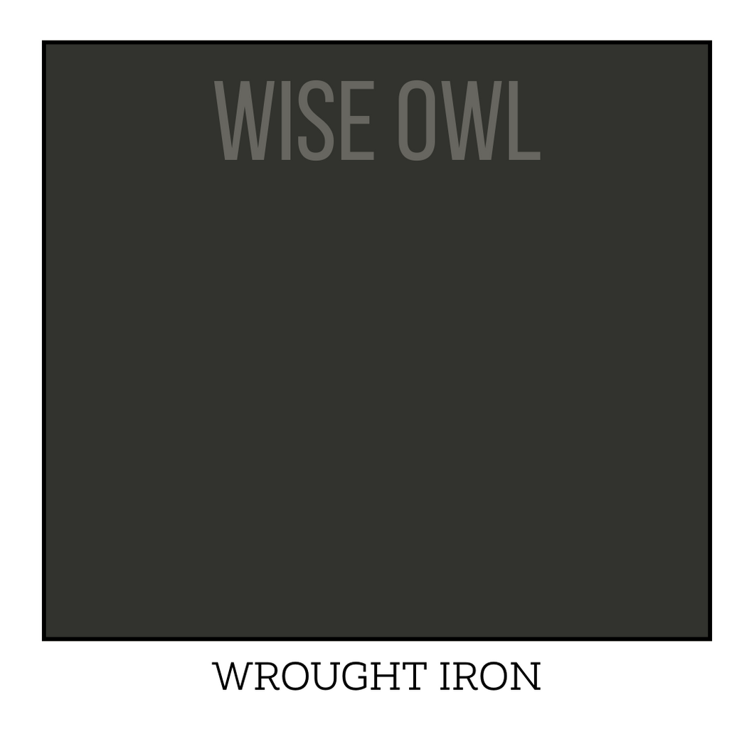 Soft Black Furniture Paint - Wrought Iron - Wise Owl One Hour Enamel Paint