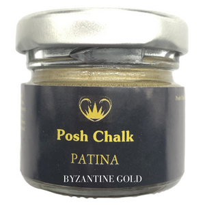 Byzantine Gold, Metallic Shading Wax - Posh Chalk Patina