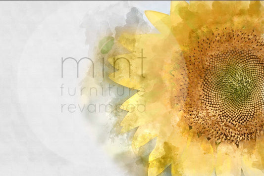  SUNFLOWER Decoupage Paper | MINT by Michelle |  Decoupage Paper for Furniture