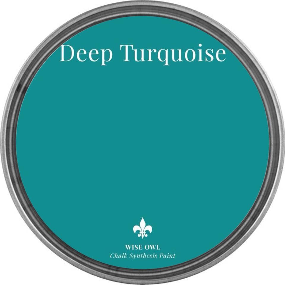 DEEP TURQUOISE | Medium Dark Rich Turquoise | Wise Owl Chalk Synthesis Paint