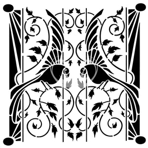 Deco Birds - Art Deco Stencil