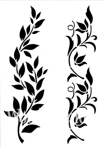 Hollywood and Vine Stencil | 21cms x 30cms | Posh Chalk