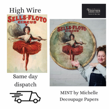 Load image into Gallery viewer, HIGH WIRE  Decoupage Paper | MINT by Michelle | Decoupage Paper for Furniture