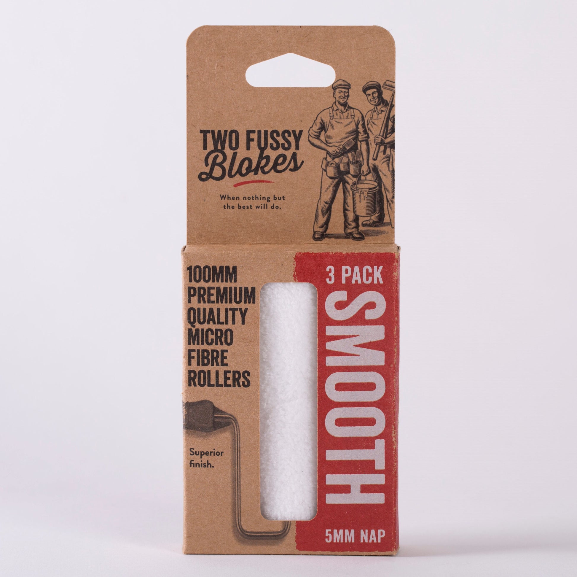 Smooth Mini Roller Sleeve | 3 Pack | Two Fussy Blokes