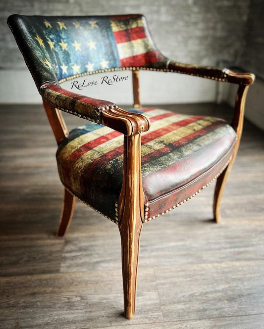 Stars and Stripes Decoupage Paper, MINT by Michelle Decoupage Paper for Furniture