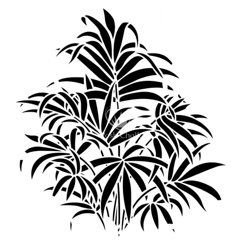 Posh Palms Stencil | 50cms x 50cms | Posh Chalk