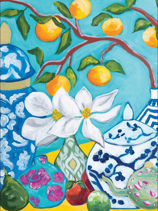 Ginger Jars Decoupage Paper, MINT by Michelle Decoupage Paper for Furniture