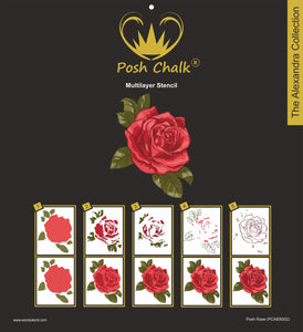Posh Rose | Multi Layered Stencil