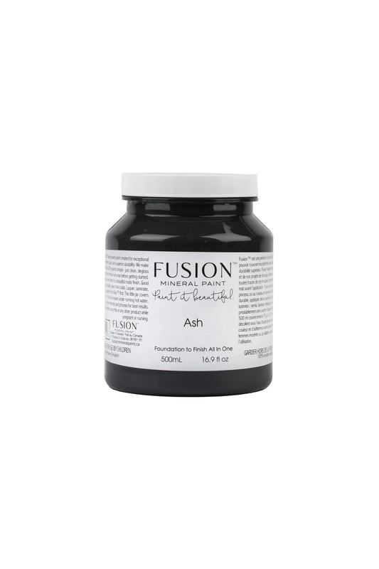 Ash - Fusion Mineral Paint, Dark Grey Mineral Paint, Furniture Paint, Charcoal Matte Paint