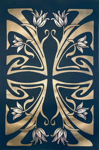 Aubrey Art Nouveau Stencil, Furniture Stencil, Stencil Up