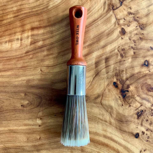 Round Wax Brush, 1 inch - Wise Owl Premium Wax Brush