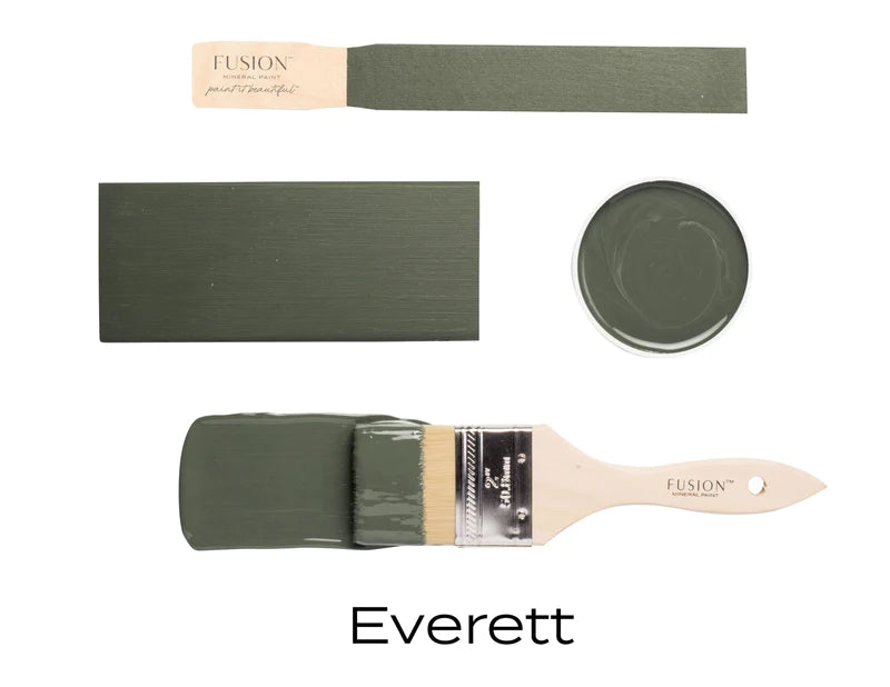 Everett, Aged Olive Green Furniture Paint, Fusion Mineral Paint