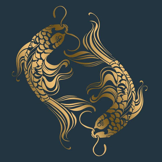 Koi Carp Stencil - Stencil Up