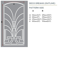 Deco Dreams (Outline), Furniture Stencil, Stencil Up