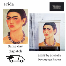 Load image into Gallery viewer, Frida Decoupage Paper, MINT by Michelle Decoupage Paper for Furniture