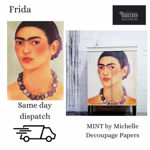 Frida Decoupage Paper, MINT by Michelle Decoupage Paper for Furniture