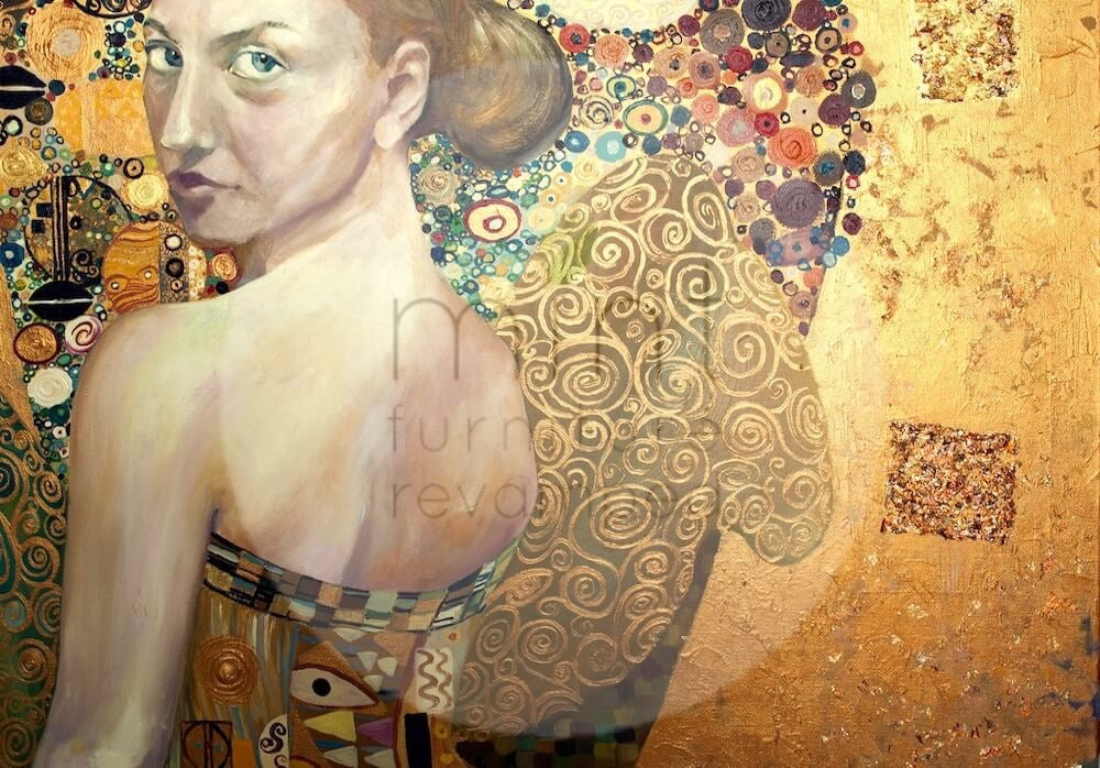 Beautiful Gold Lady Decoupage Paper, MINT By Michelle , Decoupage Papers for Furniture