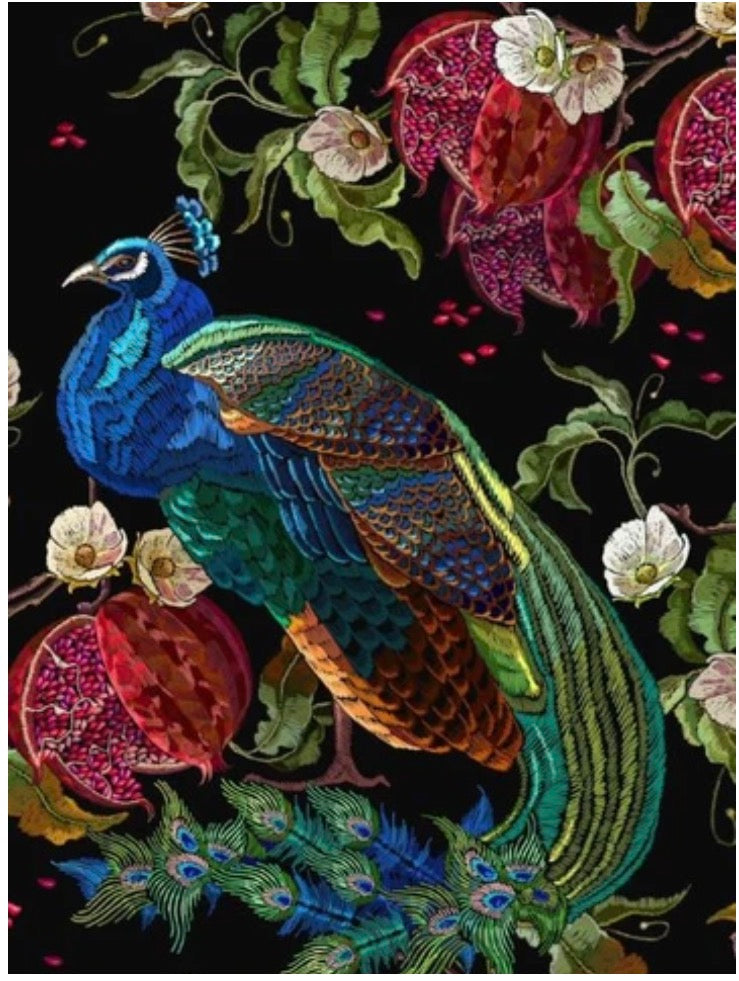 Peacock - MINT by Michelle Decoupage Paper for Furniture