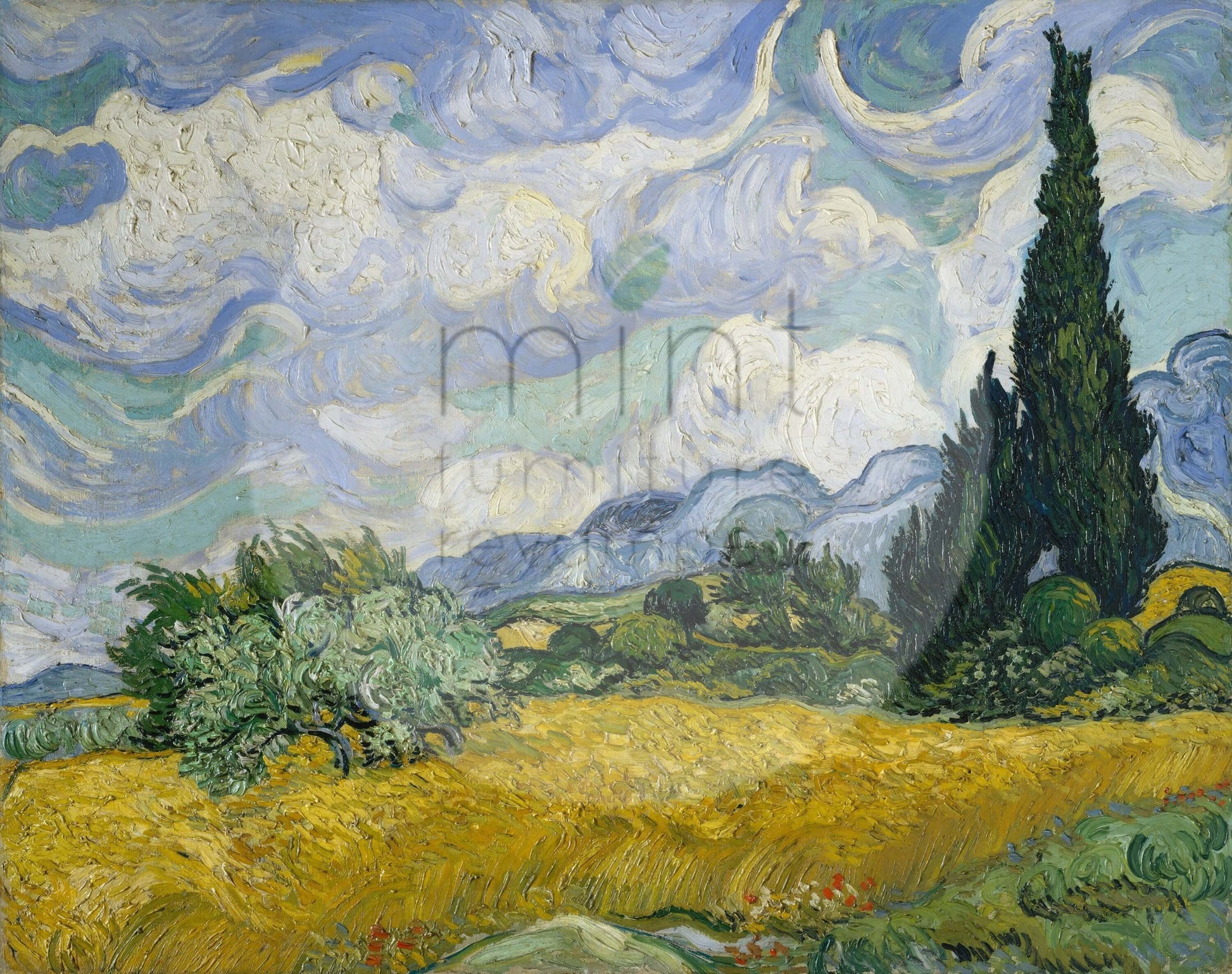 WHEATFIELDS & CYPRESSES Decoupage Paper | MINT By Michelle | Decoupage Papers for Furniture