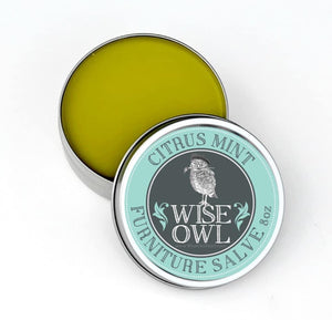 Scented Furniture Wax - Citrus Mint - Wise Owl Furniture Salve