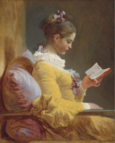 YOUNG GIRL READING Decoupage Paper | Reverse Image | MINT by Michelle | Decoupage Paper for Furniture