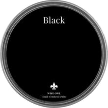 Load image into Gallery viewer, BLACK | Matte Black | Wise Owl Chalk Synthesis Paint