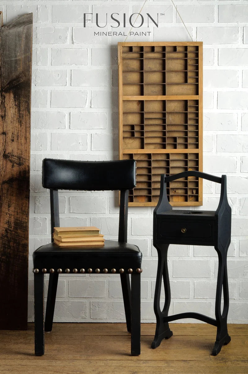 Coal Black, Darkest Black Furniture Paint, Fusion Mineral Paint